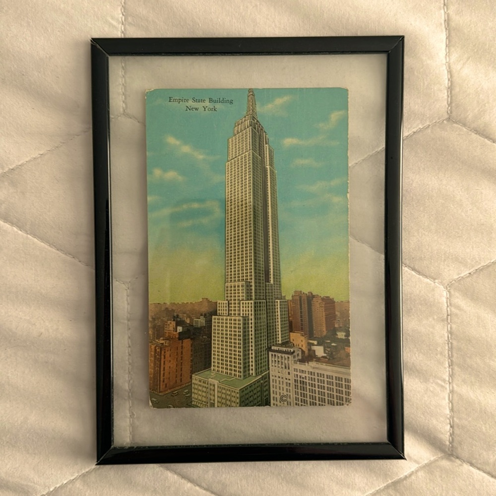 Framed Antique Postcard